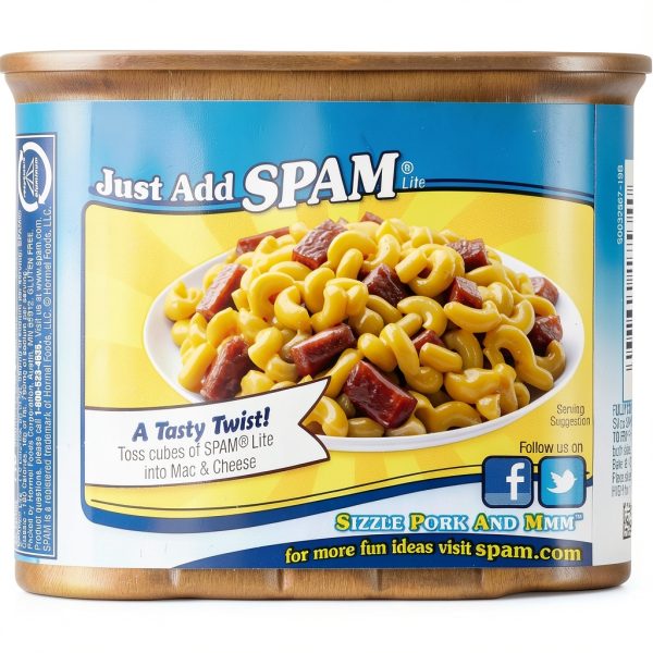 SPAM Lite Canned Meat Low Fat High Protein Grocery-4
