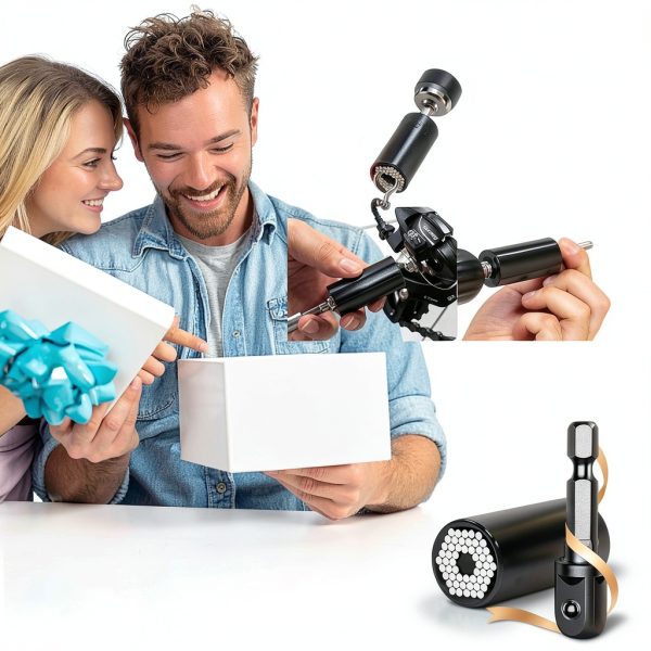 Christmas Stocking Stuffers Gifts for Adults Men Dad, Super Universal Socket Tools White Elephant Christmas Gifts for Who Have Everything Dad Boyfriend Husband Tools for Cool Gadgets-4