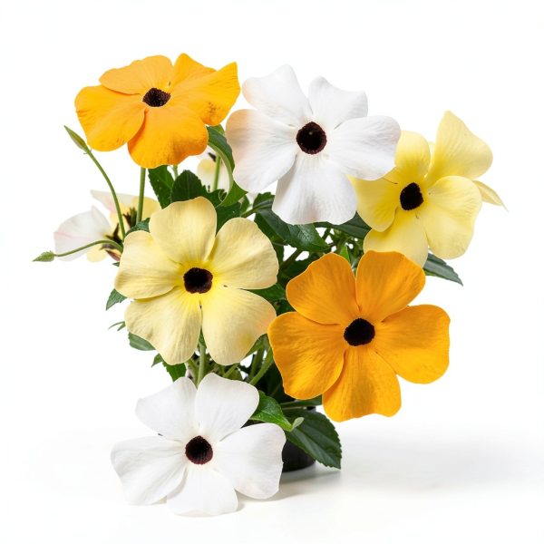 White Black-Eyed Susan Vine Park Seed 5‑8 Ft Twining Annual 25‑Pack-5