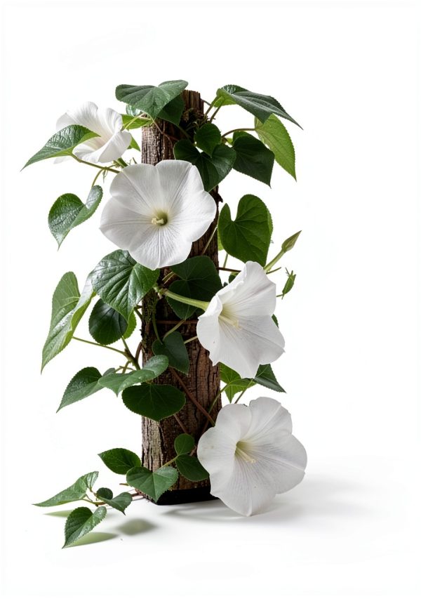 White Moonflower Vine Seeds - Climbing Vine Up to 15 Feet - Fragrant-0