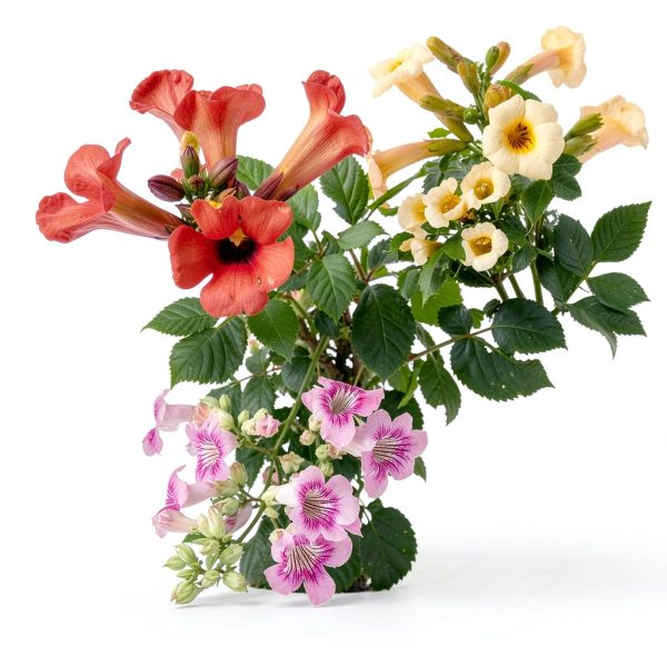 100+Hummingbird Trumpet Vine Plant Seeds-Trumpet Creeper Seeds Non-GMO Heirloom Flower Seed-0