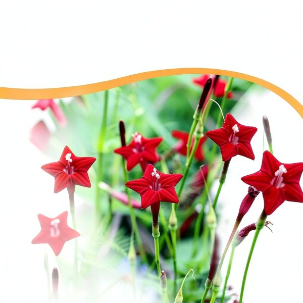 Outsidepride Red Cypress Vine Seeds - 100 Pcs Annual Flower Seeds for-6