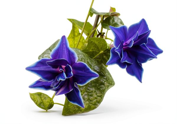 Outsidepride Blue Picotee Morning Glory Seeds - 50 Pcs. Annual, Climbing & Vining Flower Seeds for Planting Large Star-Shaped Blue Blooms, Ideal for Gardens, Trellises & Vertical Landscapes-5