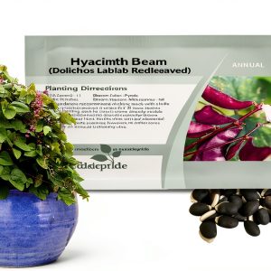Outsidepride Red Lablab Hyacinth Bean Vine Seeds - 100 Pcs Perennial, Fast Growing Vegetable Seeds for Planting with Fragrant Foliage for Garden & Edible Flower and Pods for Culinary Uses-0