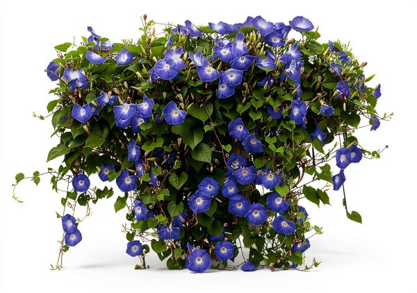 Morning Glory Seeds for Planting - 250 Fresh Seeds - Heavenly Blue Climbing Vine Flower Seed - Attracts Butterflies & Hummingbirds - Fast Growing Ivy - Grown in The USA-0