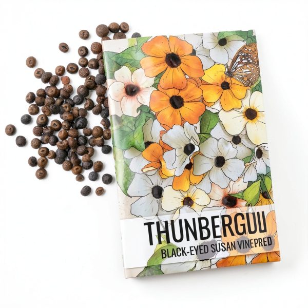 Seed Needs Black-Eyed Susan Vine Seeds - 100 Heirloom Thunbergia alata-2